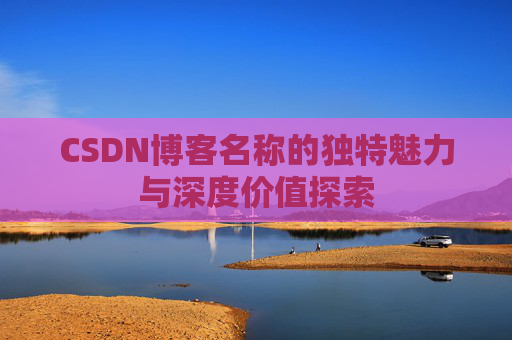 CSDN博客名称的独特魅力与深度价值探索